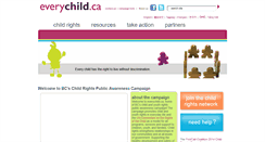 Desktop Screenshot of everychild.ca